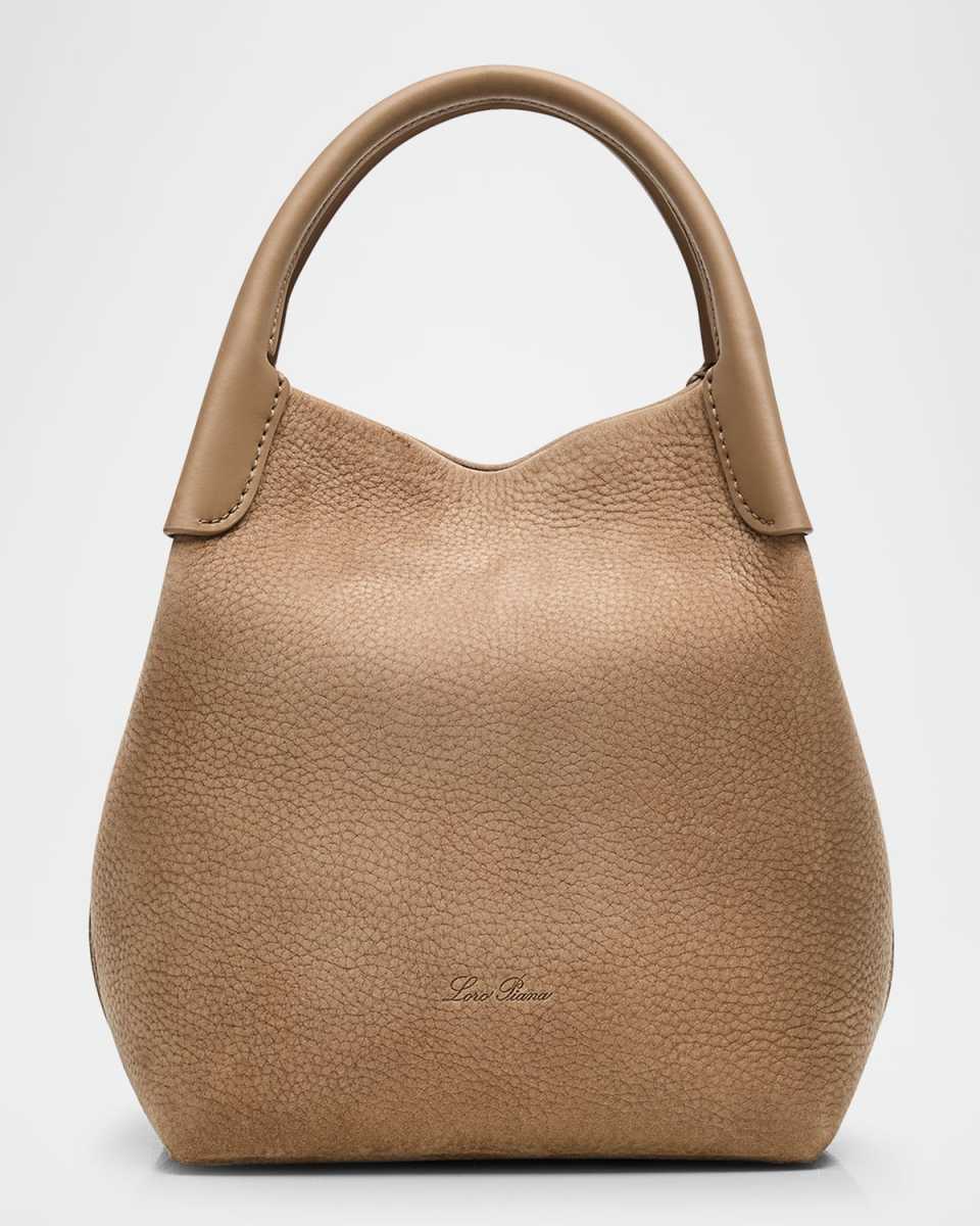 Bale Small Grained Nubuck Top-Handle Bag